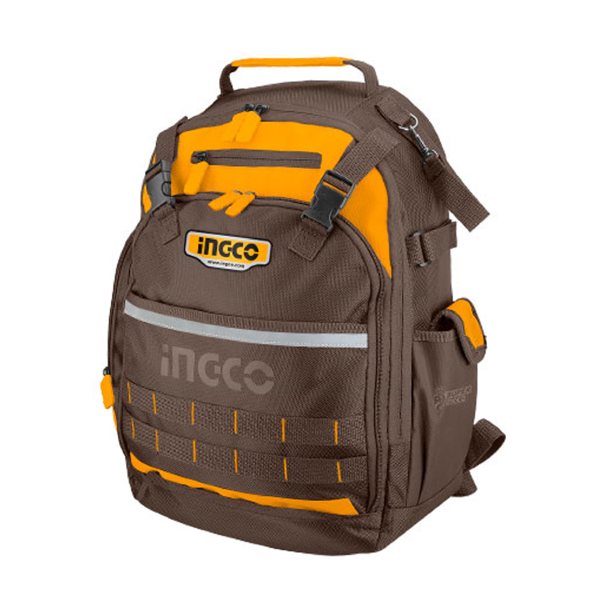 INGCO Tool Backpack 1680D Polyester Oxford, Max load: 8KG HBP01028-image-19
