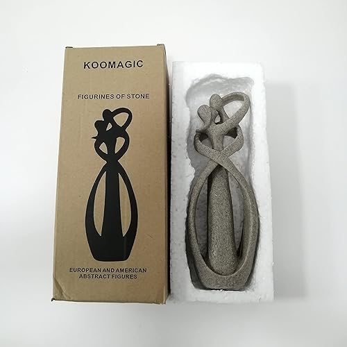 Miniatura 6 de Personajes abstractos Los amantes Estatua Escultura Arenisca Estatua Hecho A Mano Estatuilla Knick-Knack Decoración para el hogar