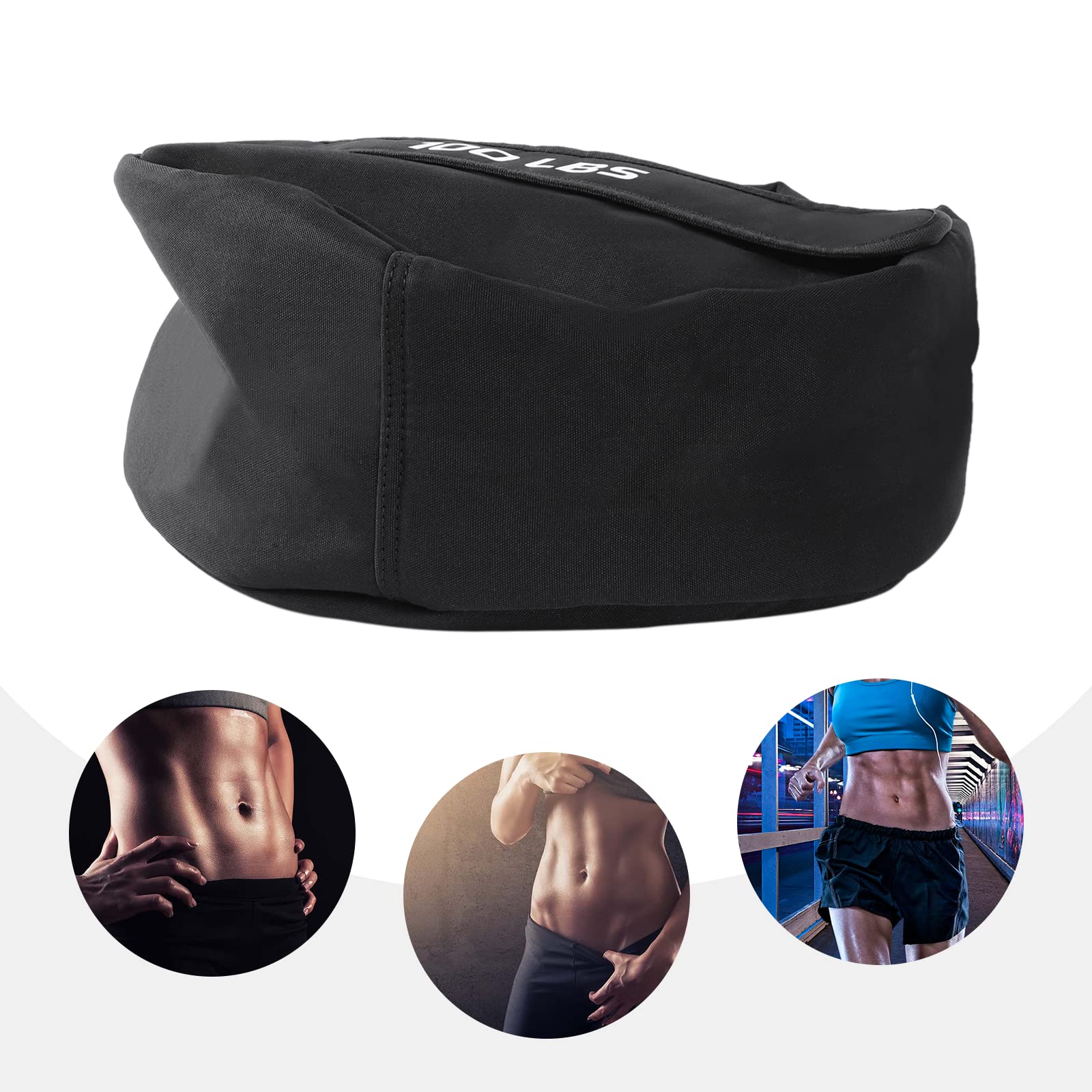 Sac de sable de fitness portable 100 lbs - Pour entraînement de force et de force - Pour entraînement fonctionnel et endurance
