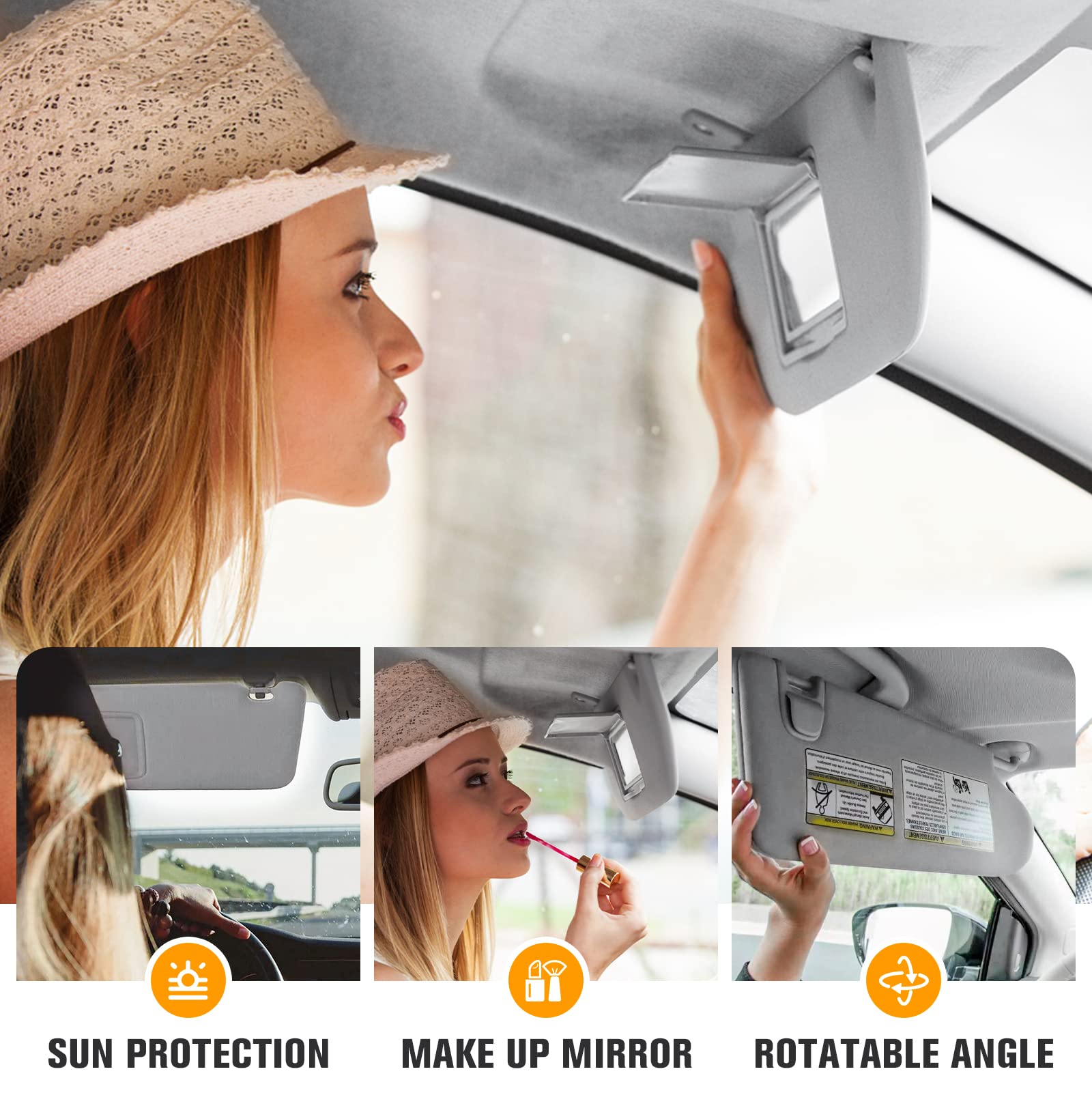 ヴァンスーサー Amazon.com: Left Driver side Sun Visor for Honda Accord 2008