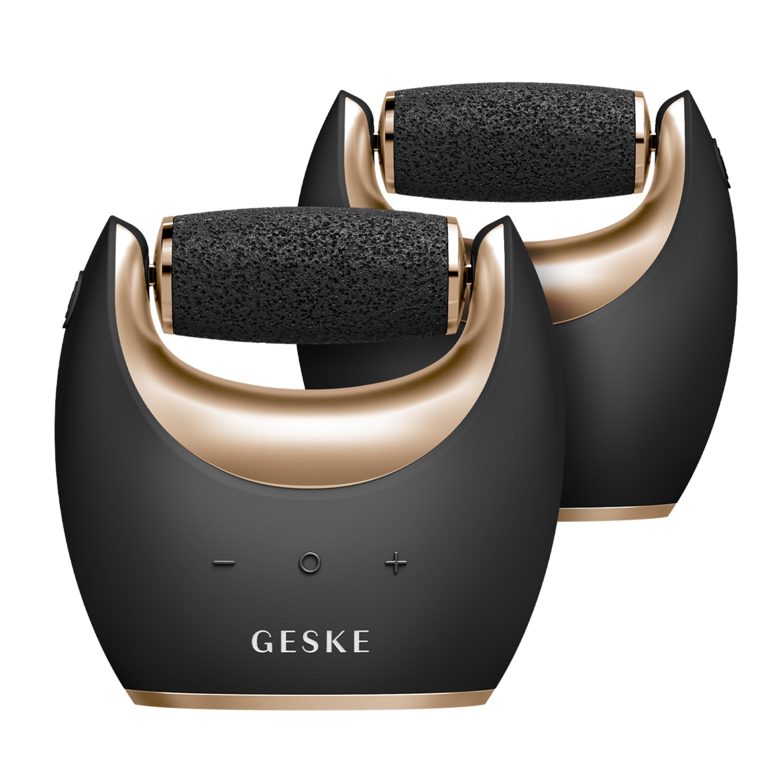 GESKE Compact Electric Pumice Foot Smoothing Roller 7 in 1 | Lima | SmartAppGuided™ | Lima de Pies Eléctrica y Exfoliador | Piedra Pómez para Eliminar Durezas y Callos | Pedicura en Casa