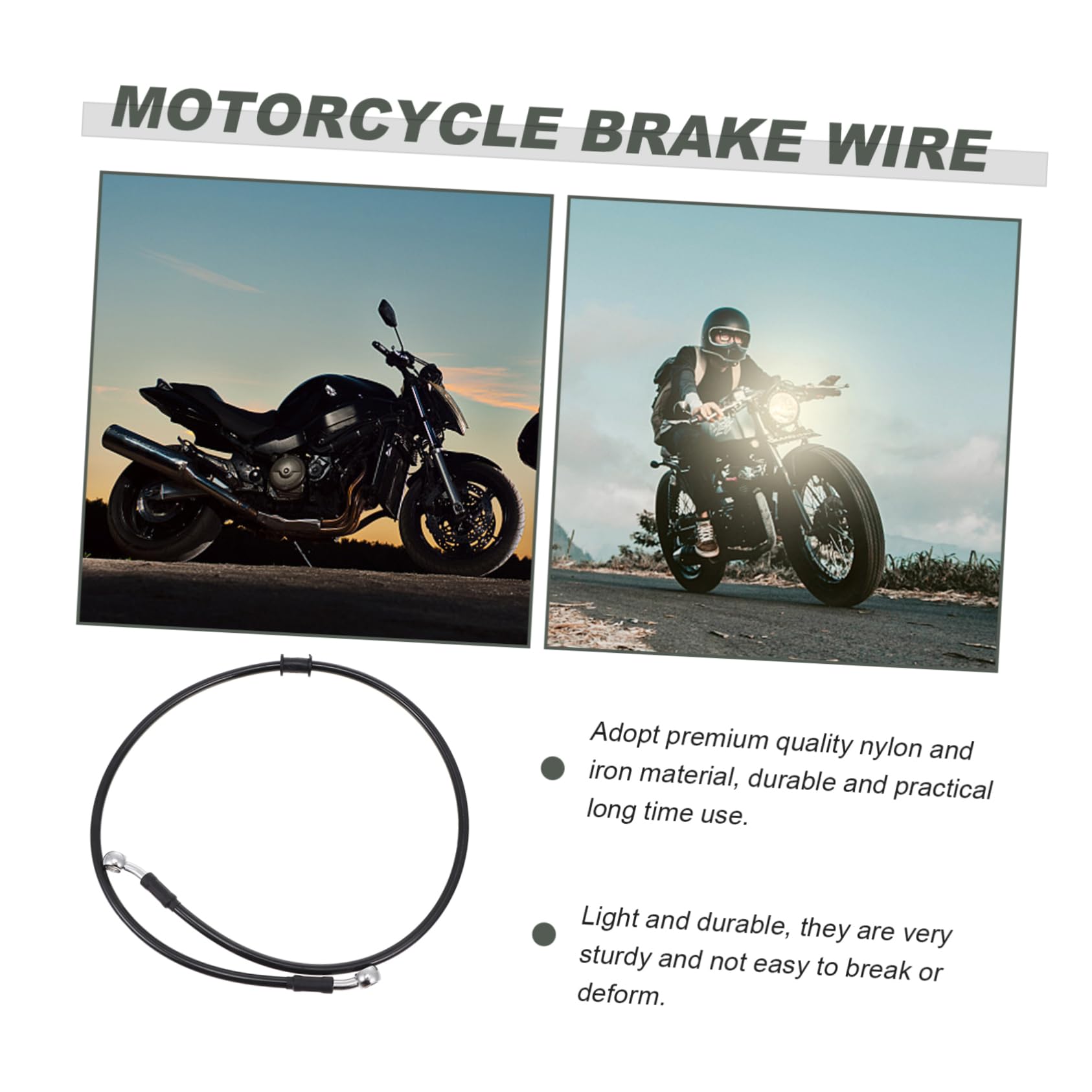 Vaguelly 1 St Rem Slang Motor Onderdelen Motorfiets Koppelingsleiding Zwarte Remleiding Motorfiets Hydraulische Remleiding Motorfiets Rem Olie Slang Ijzeren Verbinding Luchtpijp Universeel
