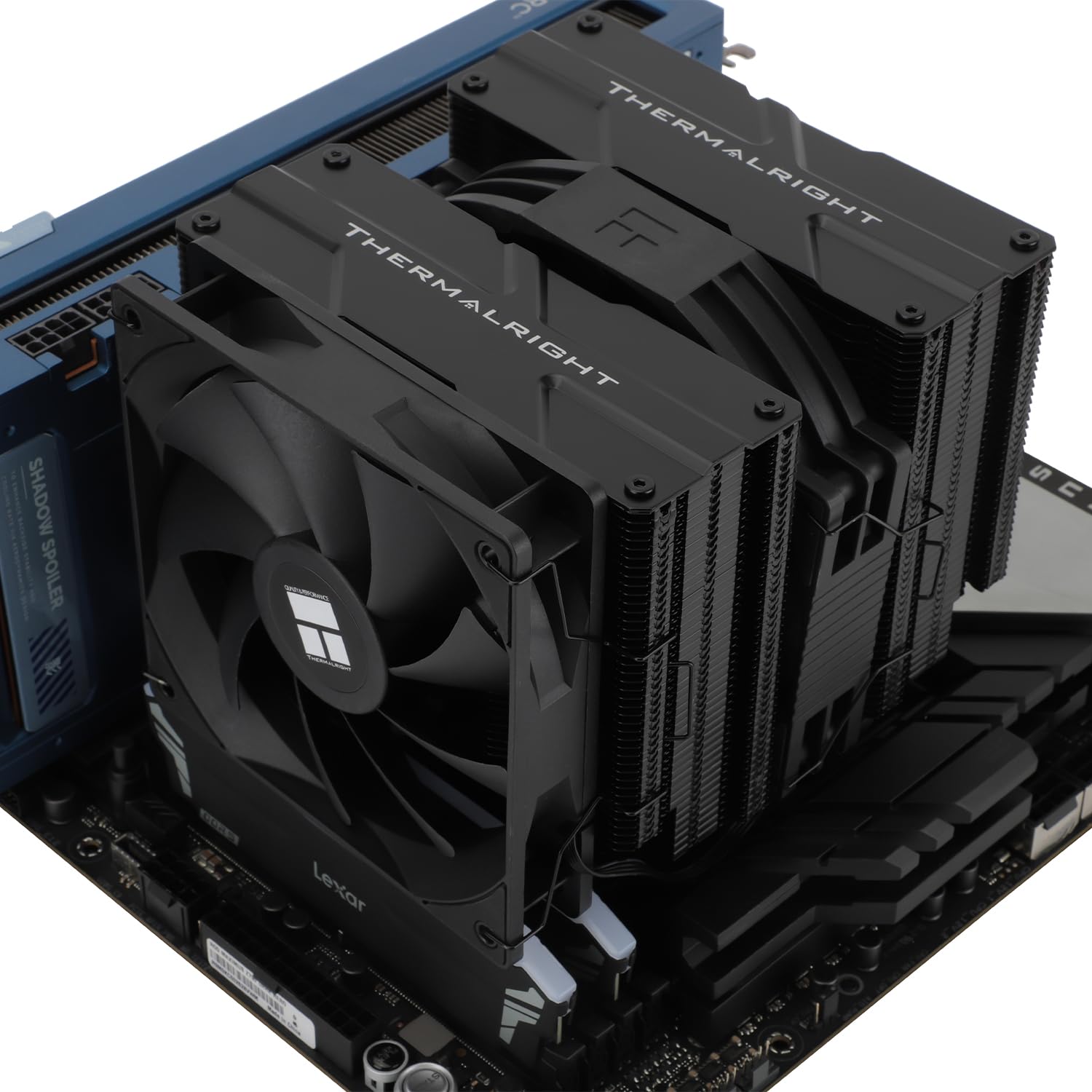 THERMALRIGHT Peerless Assassin 140 Noir Ventilateur de Refroidissement pour CPU, 6 Heatpipes, Double Ventilateur PWM et Double Tours, Refroidissement CPU Haut 158mm avec Couvercle Supérieur pour AM4
