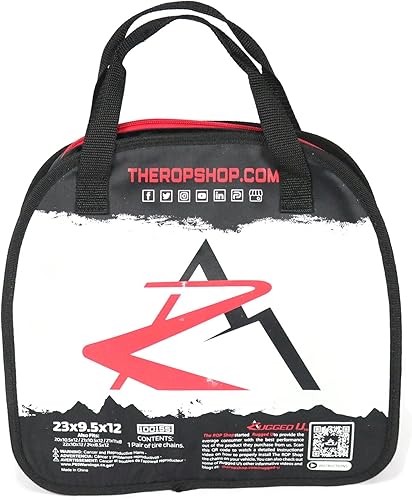 Miniatura 49 de The ROP Shop - Par de 2 cadenas de eslabones y tensores de neumáticos para máquina quitanieves, tractores de césped y jardín, podadora, motocicleta