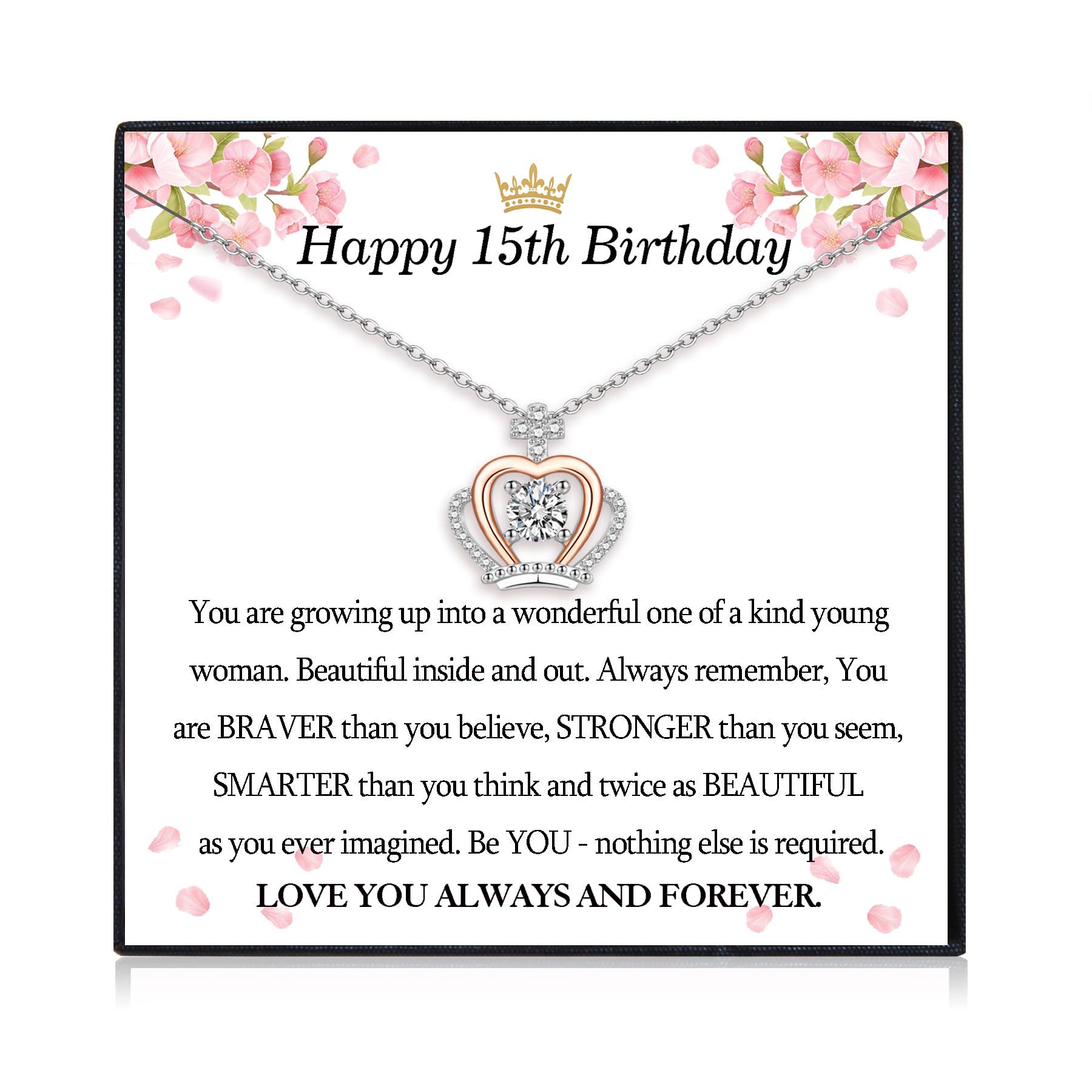 12th- 21st Birthday Gifts for Girls, 12th/ 13th/ 14th/ 15th/ 16th/ 17th/ 18th/ 19th/ 20th/ 21st Birthday Jewellery Presents for Daughter Granddaughter