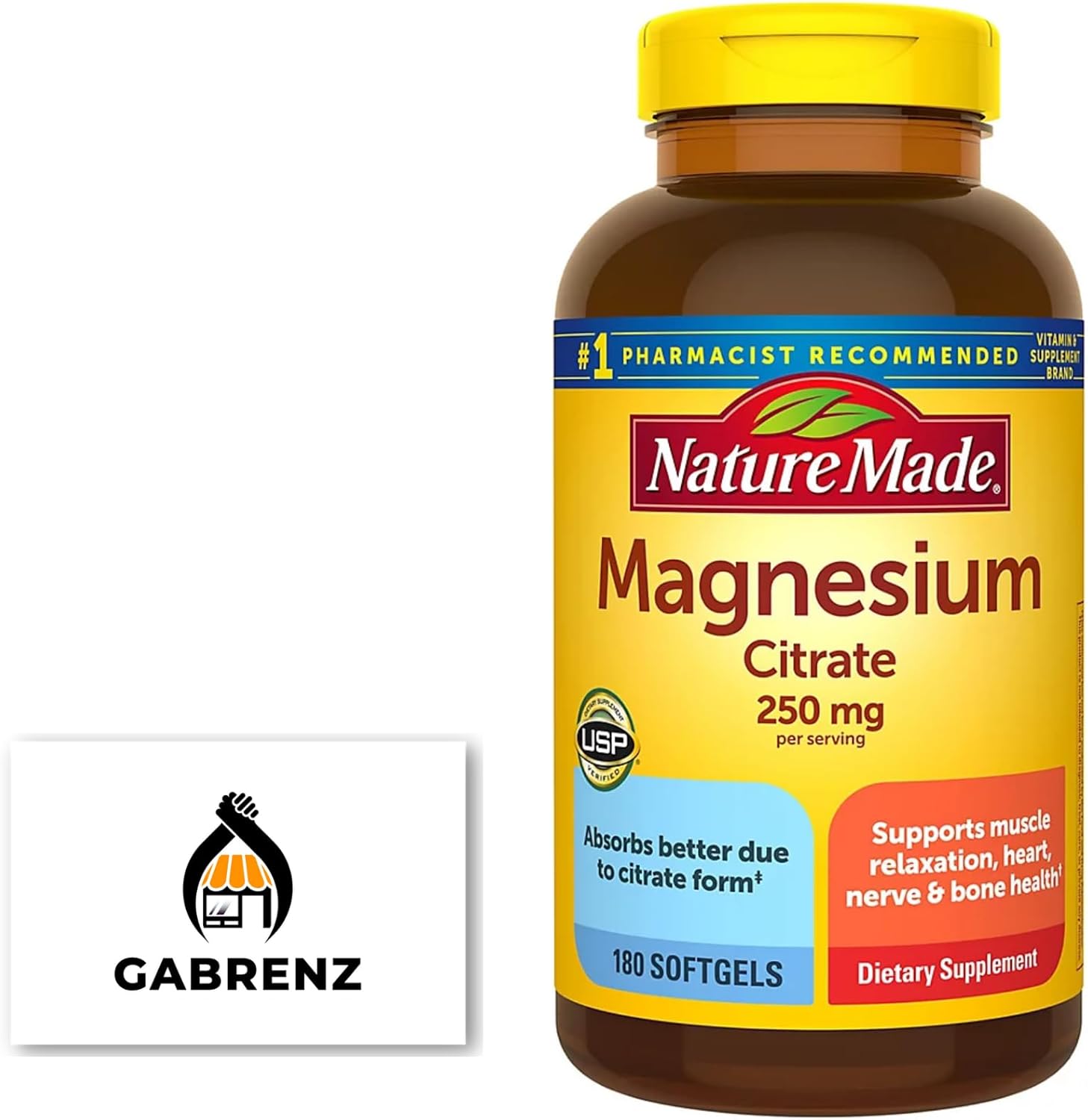 Nature Made Magnesium Citrate 250 mg Dietary Supplement