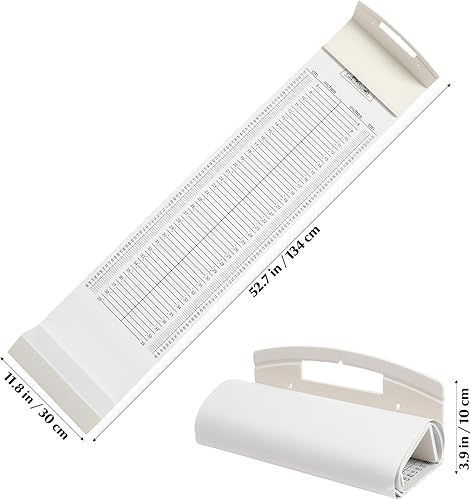 Miniatura 2 de iplusmile Tapete de medición de altura para bebé, regla de altura del infantómetro, tabla de altura de crecimiento, cinta de tabla de altura de