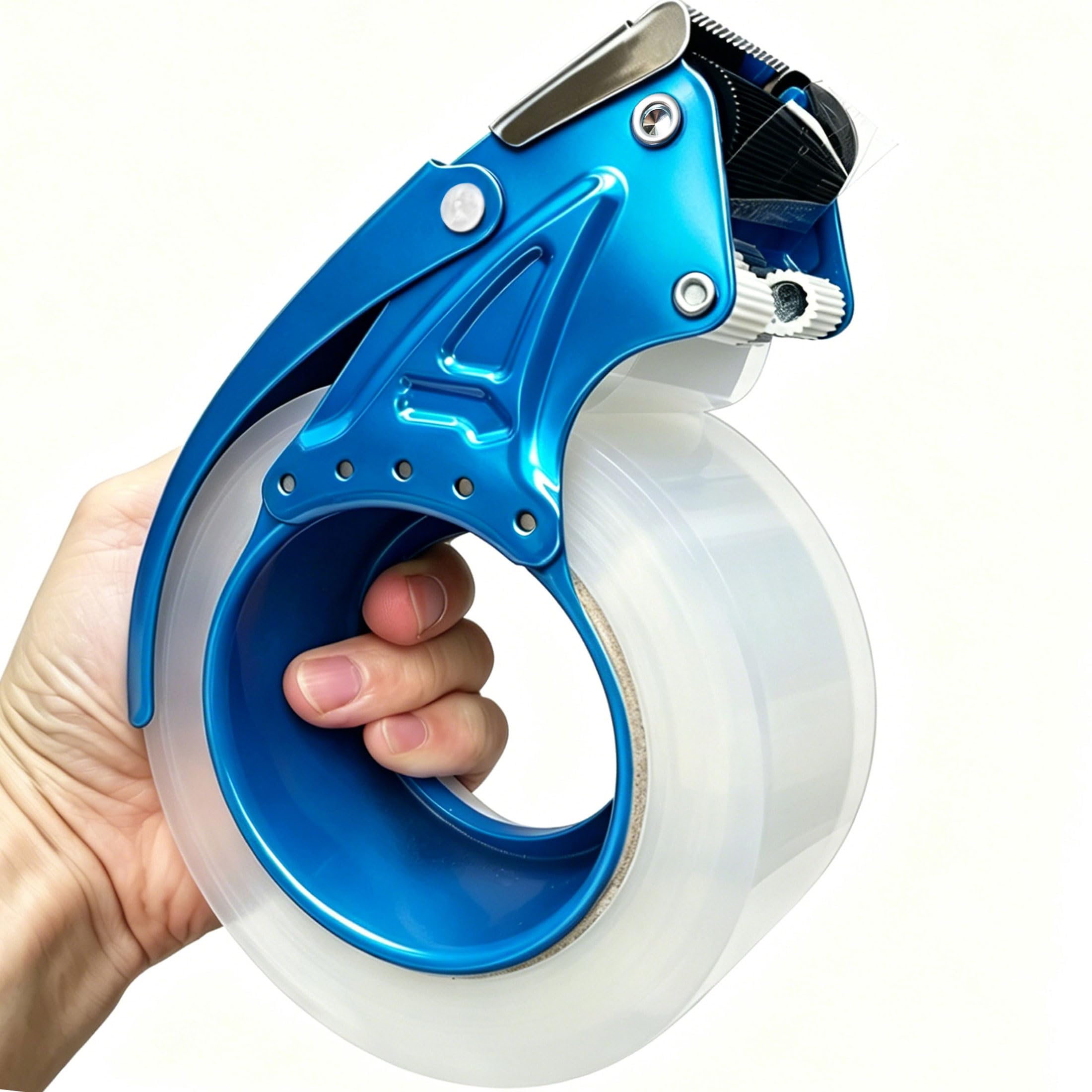 Nastro adesivo trasparente largo 2 pollici con dispenser in metallo