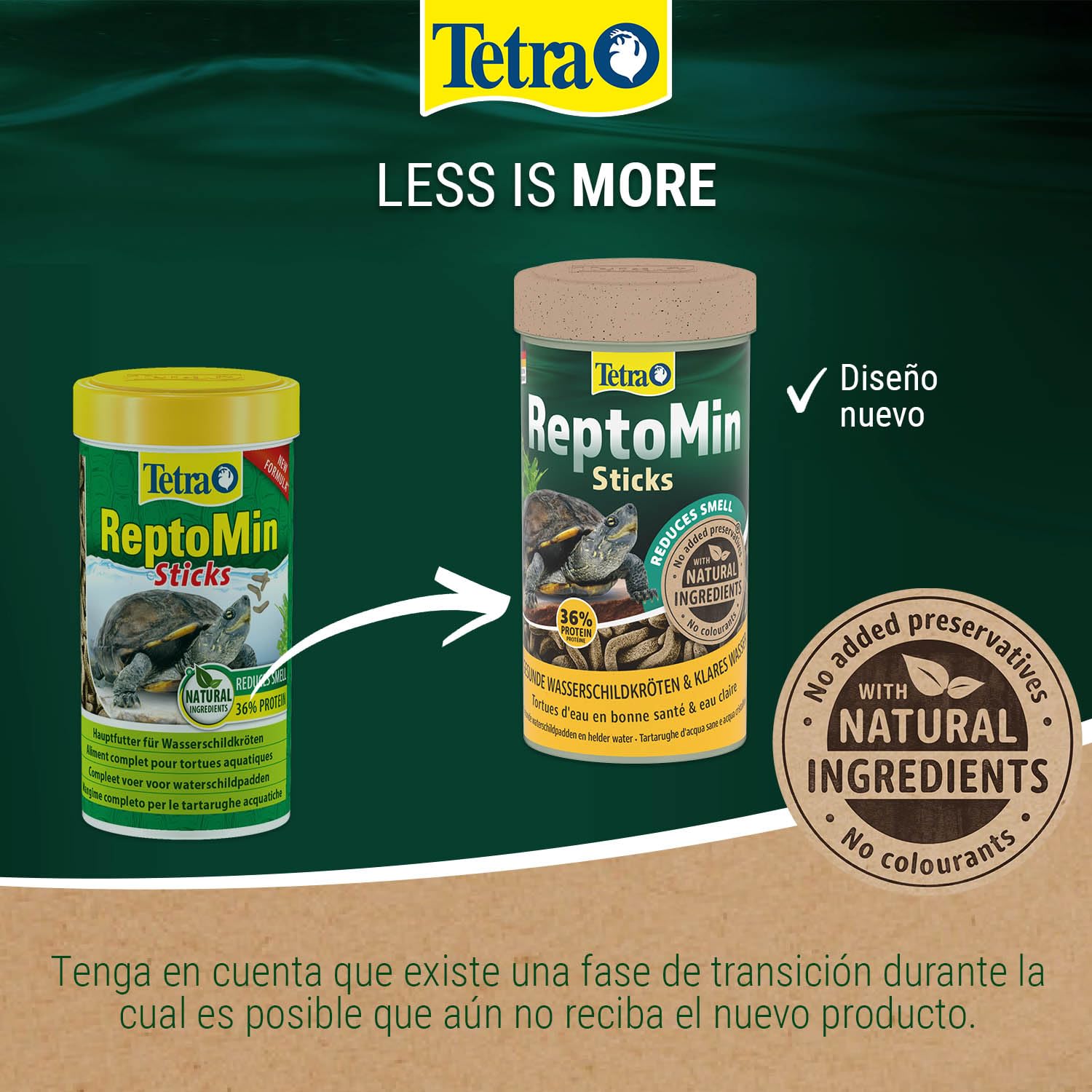 Tetra ReptoMin alimento para tortugas 1 l