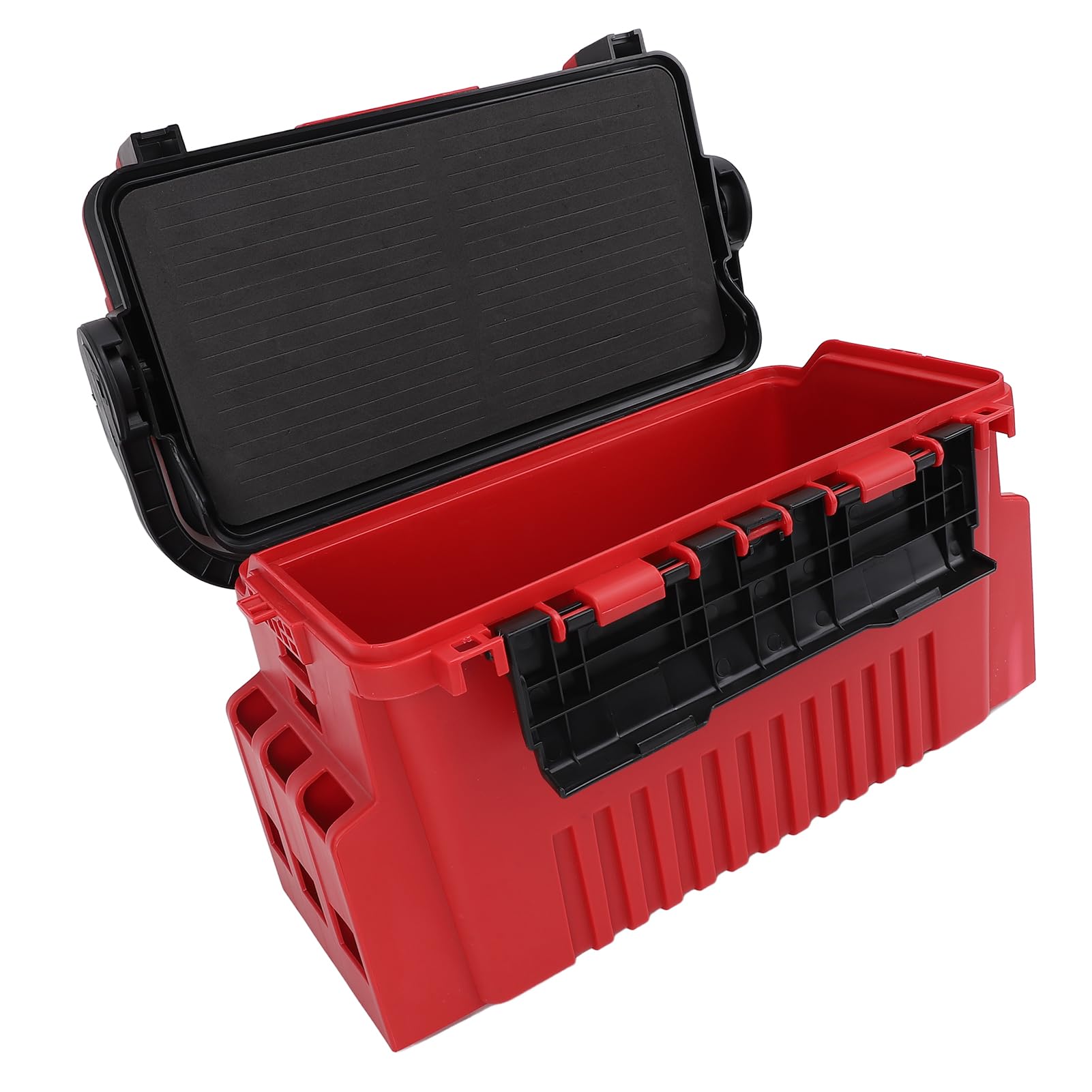 Caja de Aparejos de Pesca Portátil, Diseño Impermeable Reforzado, Almacenamiento Multicapa para Pescadores, Construcción de PE Engrosada