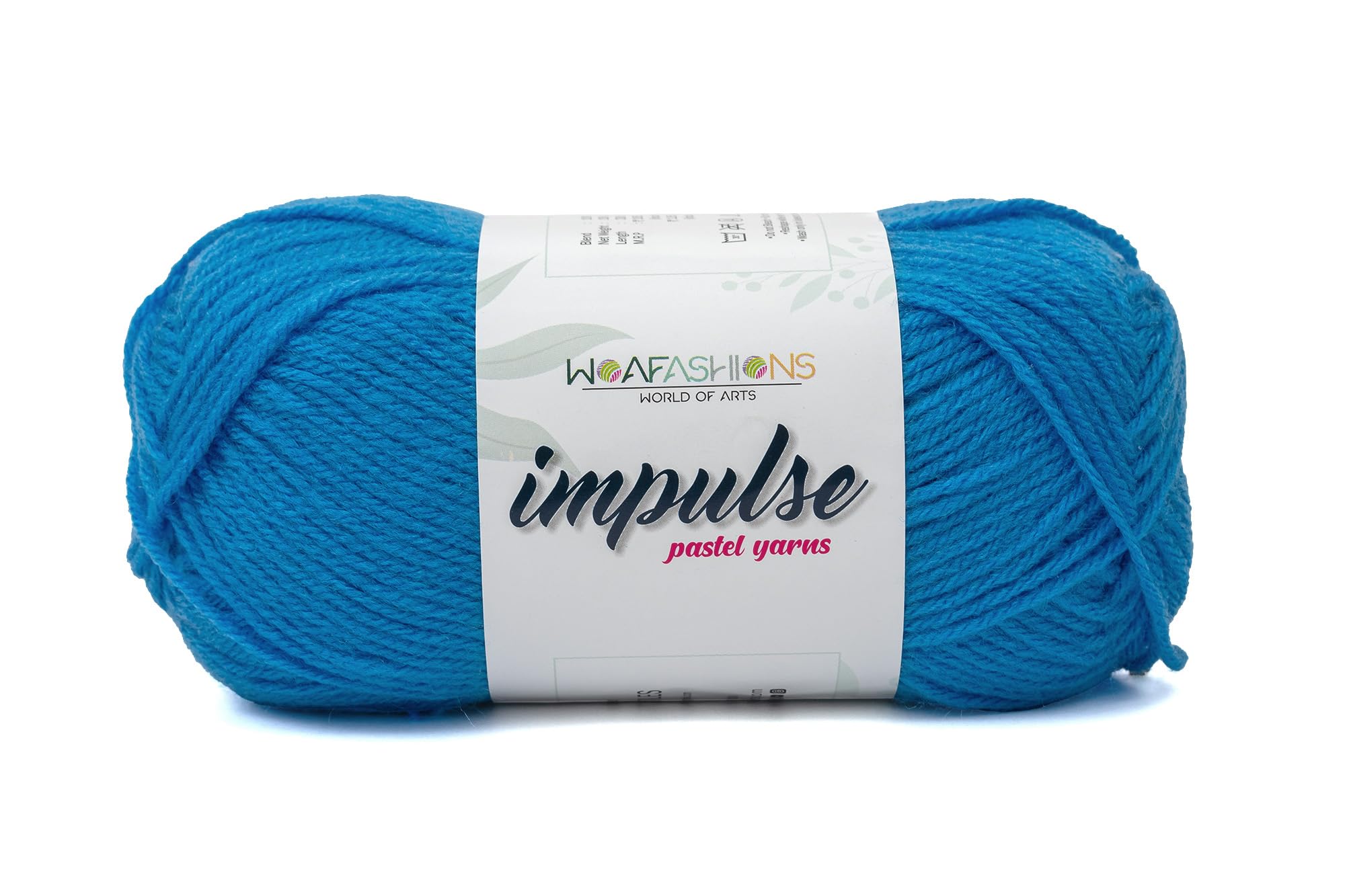 WOAFashions Impulse Hand Knitting & Crochet Yarn (Azure Blue) (100gms - Pack of 1)