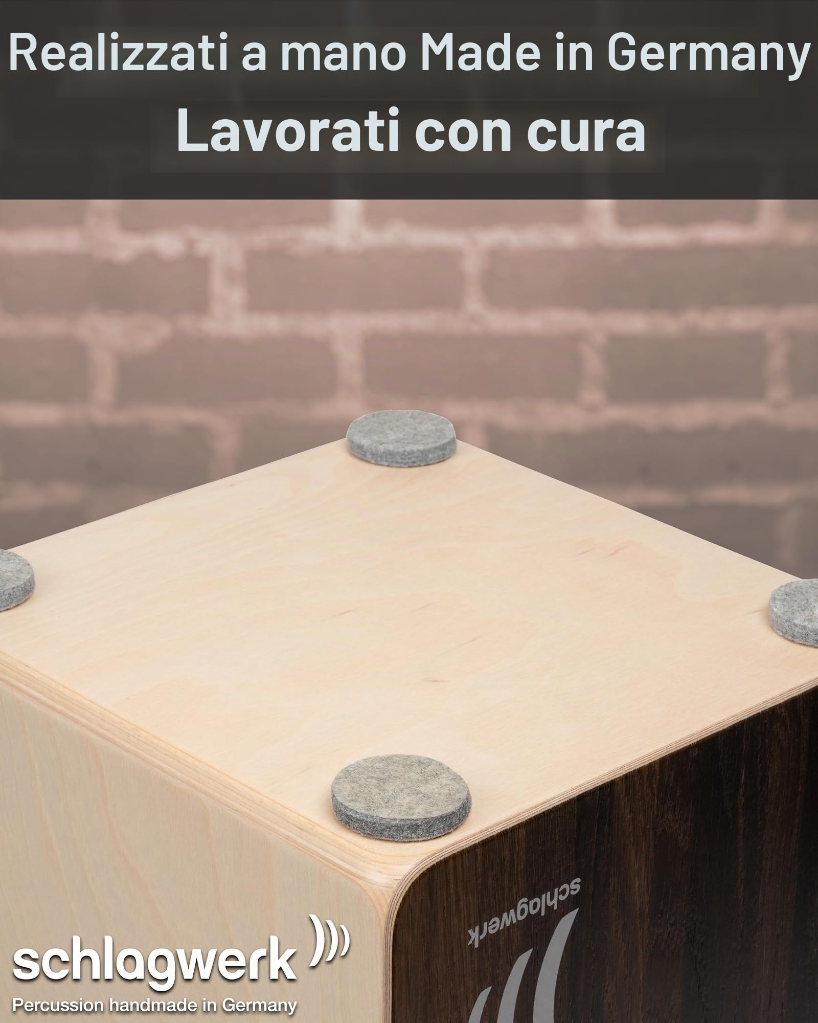Schlagwerk - CP408 ST - 2inOne Snare Cajon Dark Oak - Soft Touch