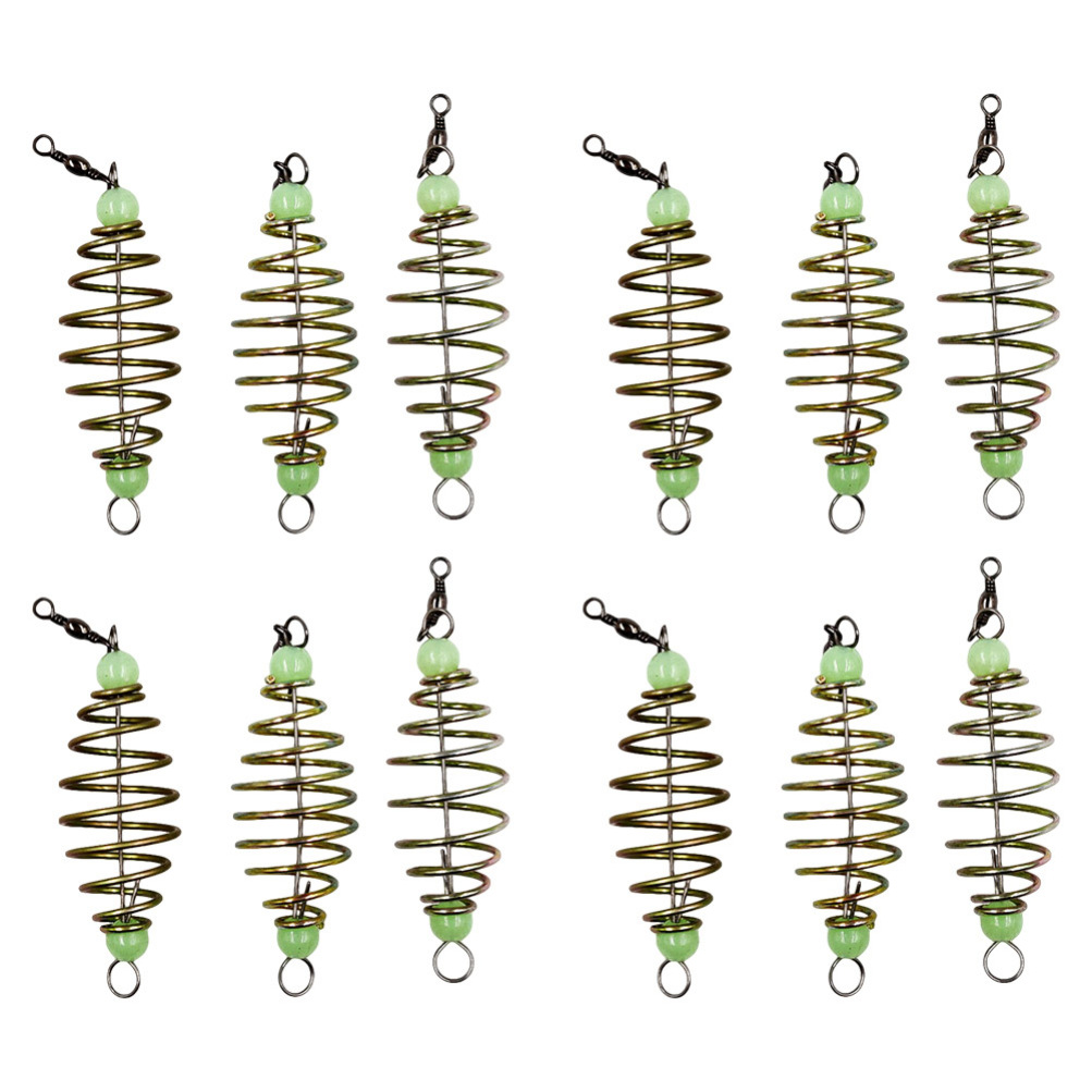 24Pcs Fishing Bait Trap Cage Feeder Basket Holder Coarse Lure Feeder Carp Lure Fish Accessories1