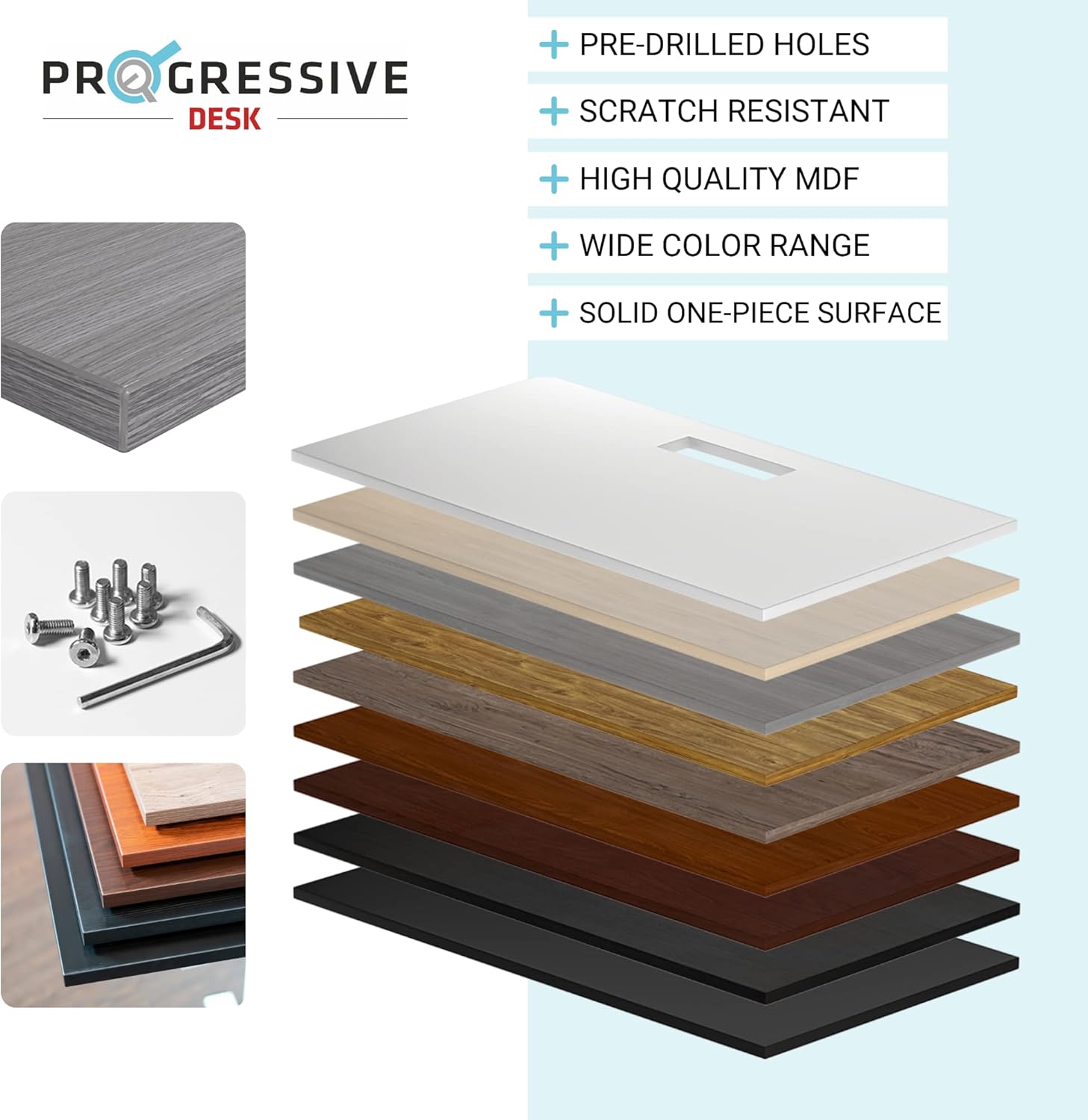 Buy Progressive Desk Adjustable Height Desk 60 x 30 inch. Electric Standing desks for Home