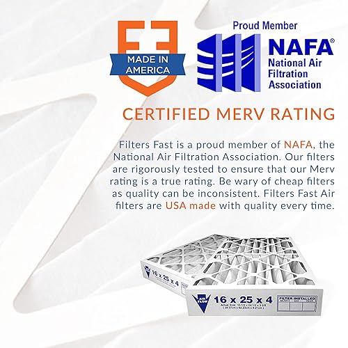 Miniatura 4 de Filtro de aire plisado de 1 pulgada Merv 13 - paquete de 6 por Filters Fast.