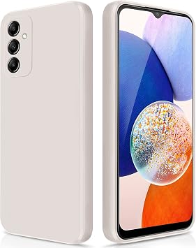 GiiYoon Silicone Case for Samsung Galaxy A14, Off White