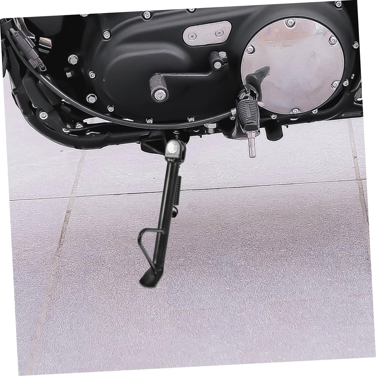 2 Sets Motorcycle Kickstand, Metal Side Stand for Electric Bike