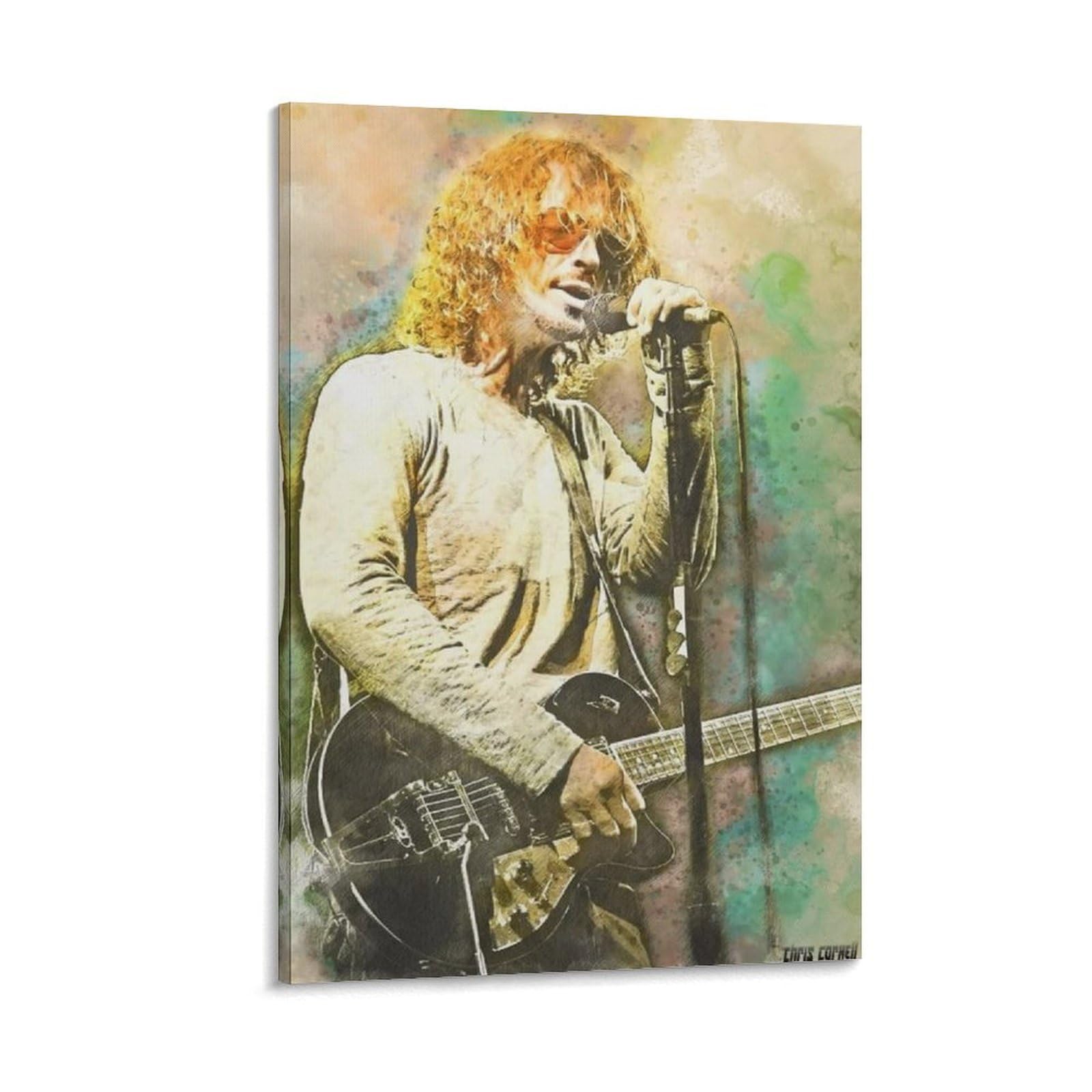 FCOIN Chris Cornell Canvas Poster Wall Art Poster Prints Home Decor Picture Canvas Painting Posters 20x30inch(50x75cm)