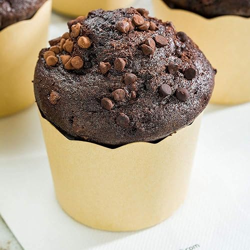 Miniatura 3 de Restaurantware Panificio Premium - Taza de papel Kraft de 10 onzas para hornear, tazas de papel para hornear, perfectas para magdalenas, cupcakes