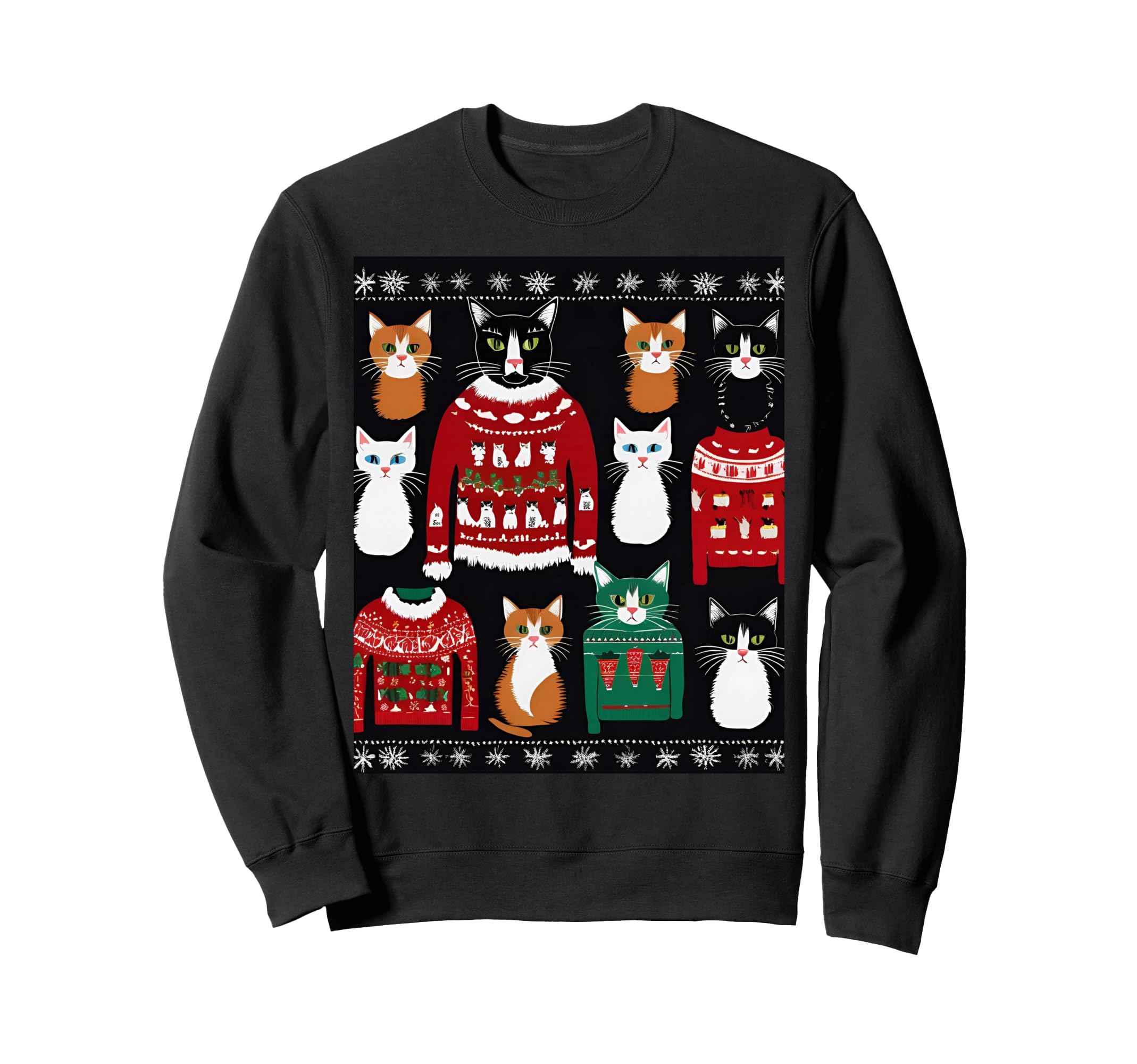 Amazon | クリスマス 面白い 猫 ダサいセーター アグリーセーター