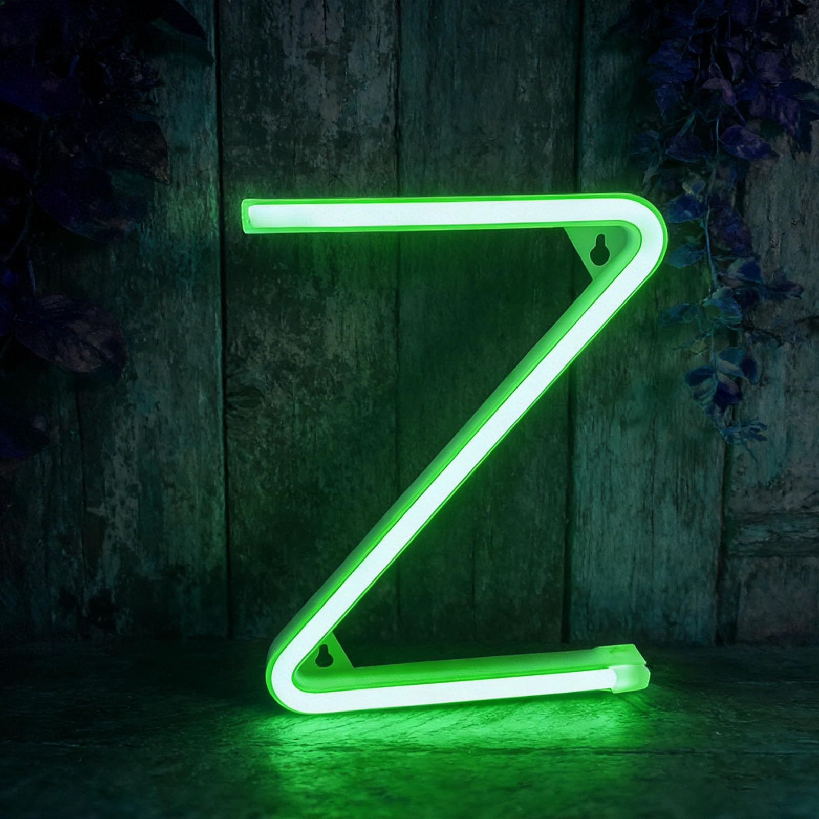 Neon Green LED Marquee Letter Lights, Light Up Letters Glitter Alphabet Letter Sign USB/Battery Powered for Night Light Birthday Party Wedding Girls Gift Home Bar Photo Booth Gifts Parties(Z) — image 1