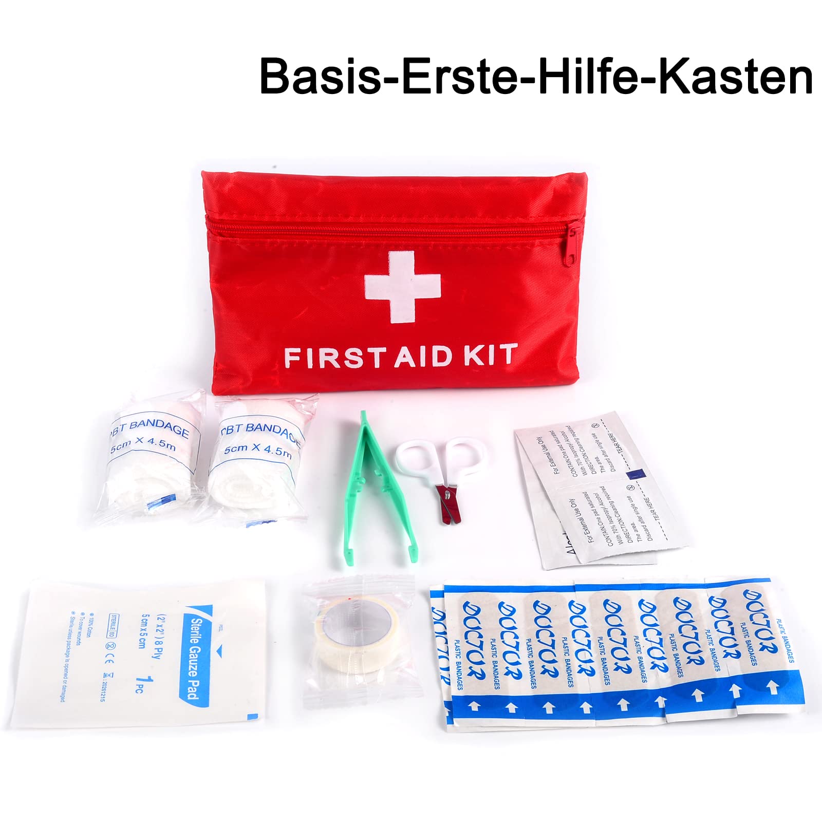 Kit d'urgence pour voiture, lot de 4 kit de ventilation de voiture avec triangle d'avertissement réfléchissant pliable Gilet de visibilité Marteau de sécurité pour urgences sur route