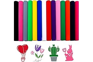 14 Sheets Flocked HTV Vinyl for Heat Press