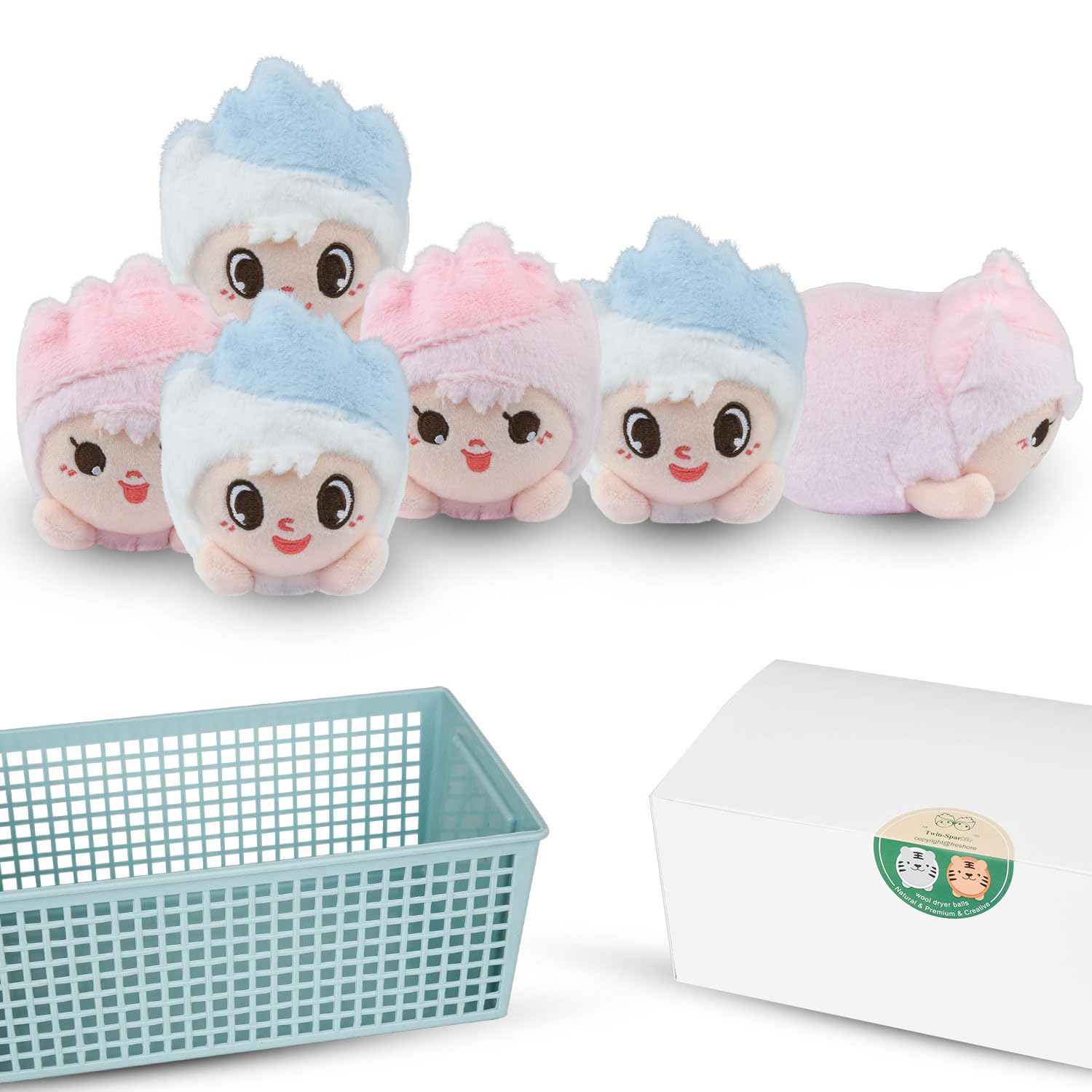 XL Organic Premium Reusable Wool Dryer Balls 6 Pack-100% New Zealand Wool,Reusable for 2000+ Loads,Natural Fabric Softener Ball,Hypoallergenic Baby