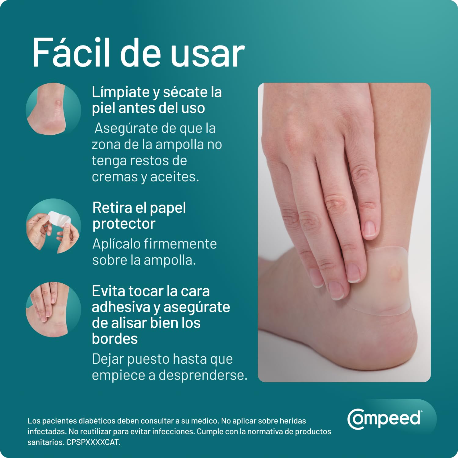 COMPEED Ampollas Extreme, Protección Acolchada Contra Rozaduras, Pack 2 x 6 uds.
