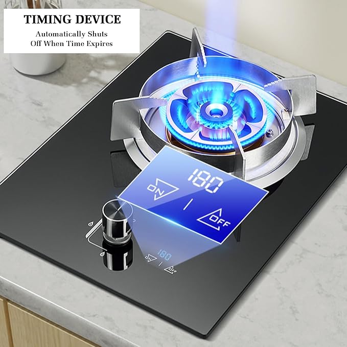 Estufa de Gas de 1 Puesto con Temporizador y Protección de Apagado miniatura 4