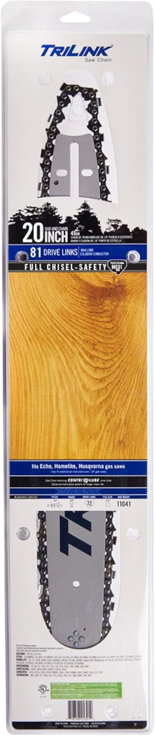 Bar & Chain Combo 20 inch Laminate .325 .063 81DL Compatible With/Replacement For Stihl 024, 026, 026P, 028, 028 Super, 029, 036, 036QS L81 / D025