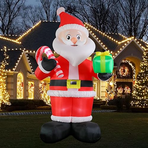 MUMTOP 10FT Tall Christmas Inflatables Outdoor Decorations, Giant Inflatables Santa