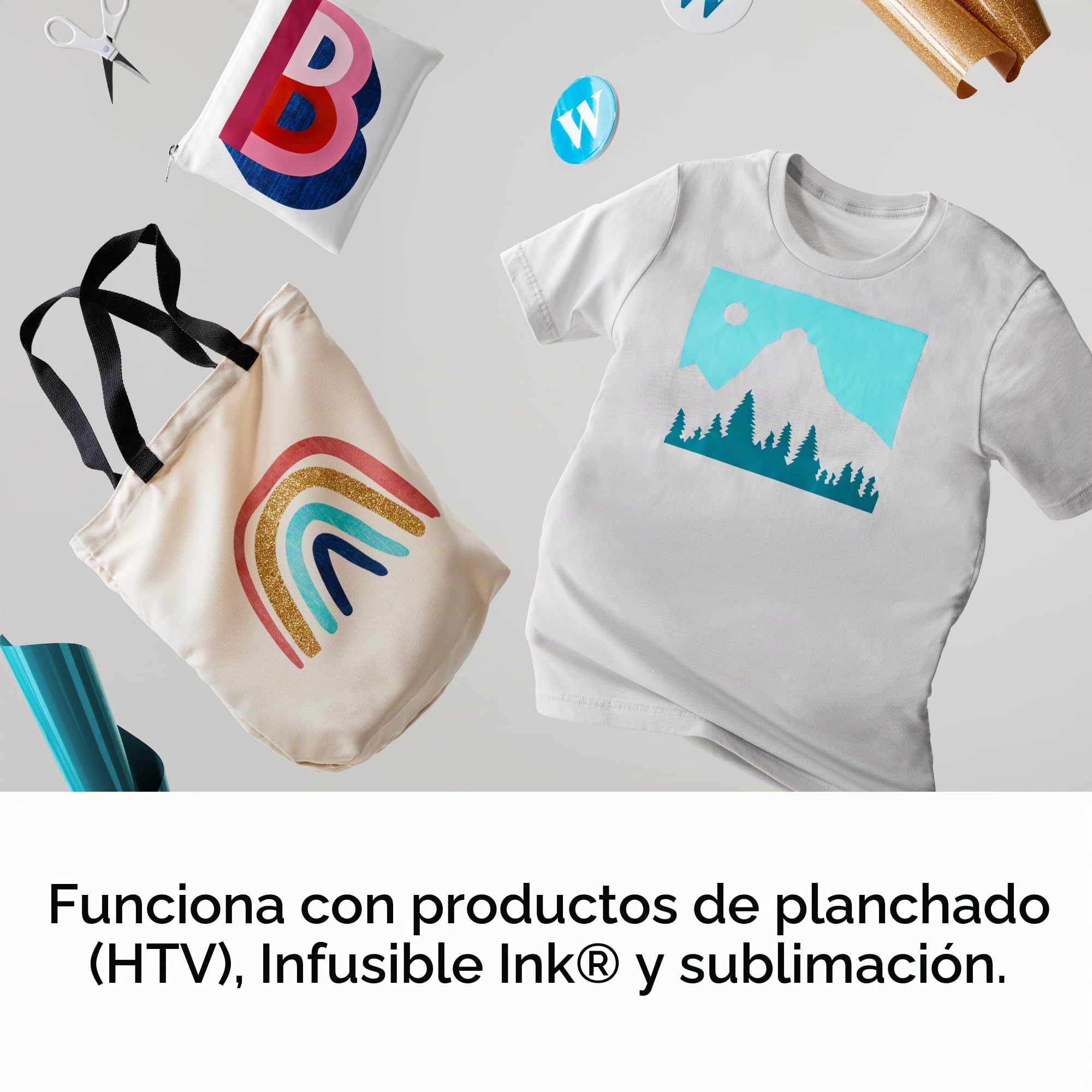 Cricut EasyPress 3 - Prensa de calor inteligente con Bluetooth, para camisetas, cojines, bolsas y más, placa de calor con revestimiento cerámico para control preciso de la temperatura (23 x 23 cm)
