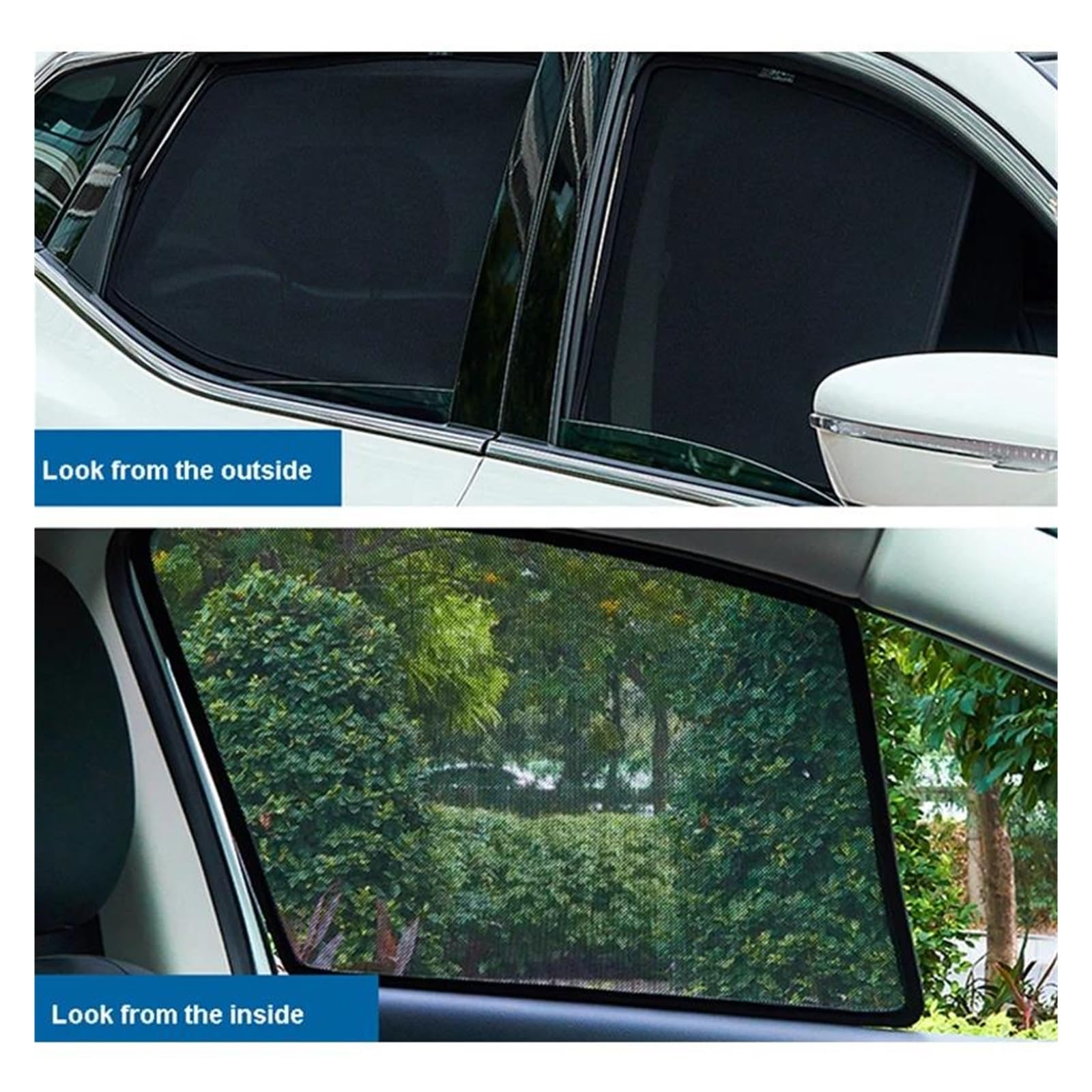 Sonnenschutz Auto Auto Mesh Sonnenschutz Für MG 4 MG4 EH32 EV MK1 2022 2023 2024 Für Mulan Schattierung Fenster Vorhang Sonnenblende mesh Sonnenblende Vorne(4pcs Front Rear)