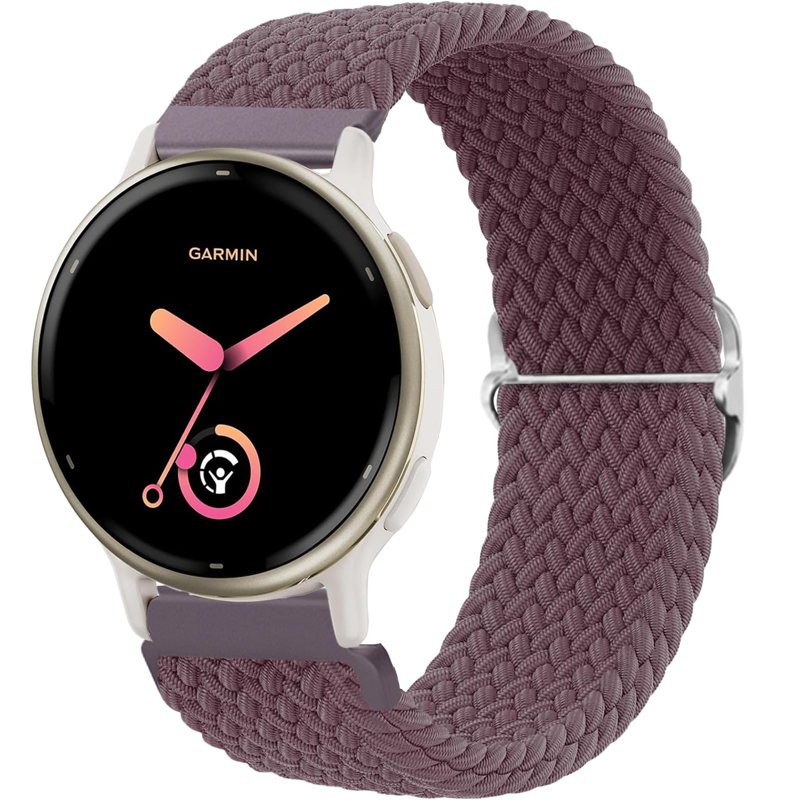 20mm Correa Tela Compatible para Garmin Vivoactive 6/5/3, Venu, Venu sq/sq 2, Forerunner 55/165/245/645/158 Pulseras de Repuesto Nylon para Mujer y Hombre Correas — view 10