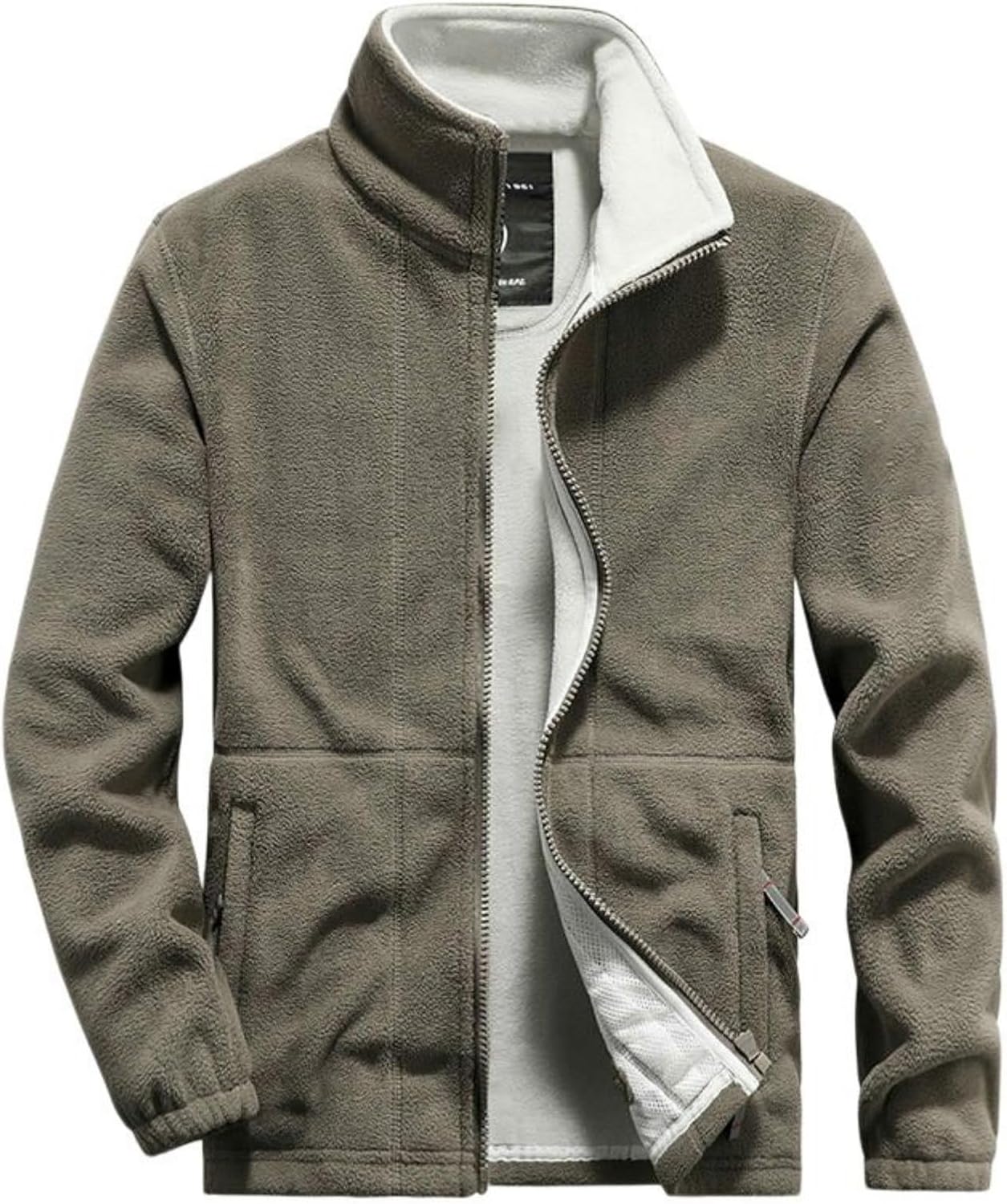 Men’s Fleece Thick Hooded Jacket Warm Outerwear