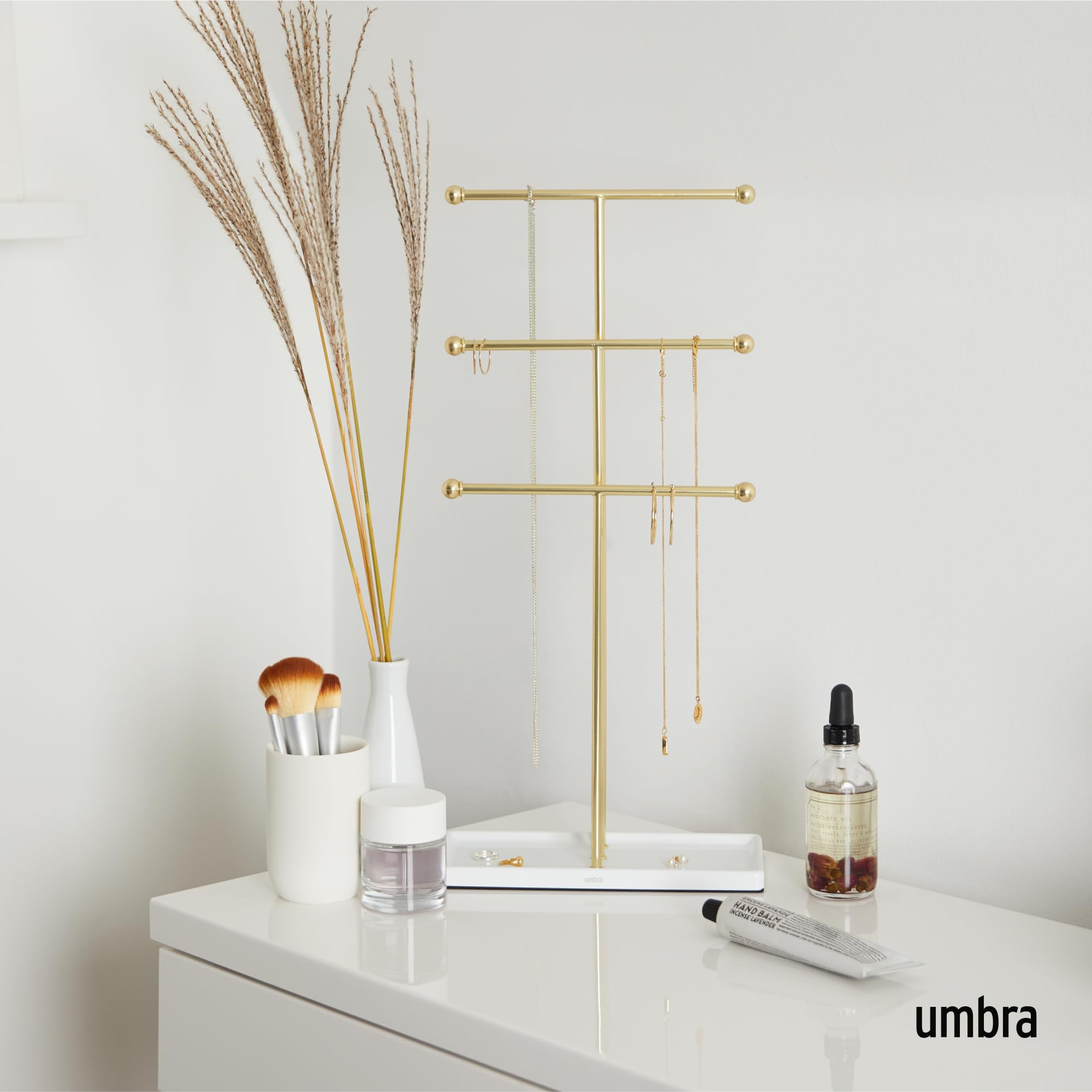 Umbra Trigem Jewelry Stand, Gold
