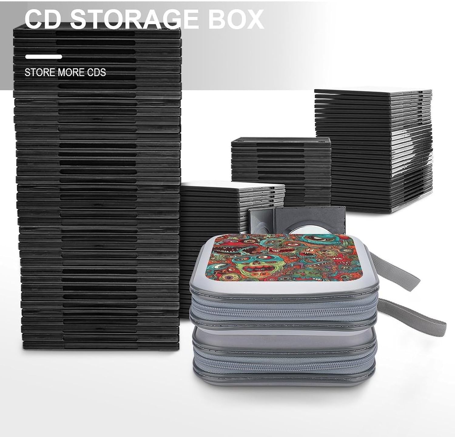 Abstract Monster CD Case CD Storage Box DVD Sleeves