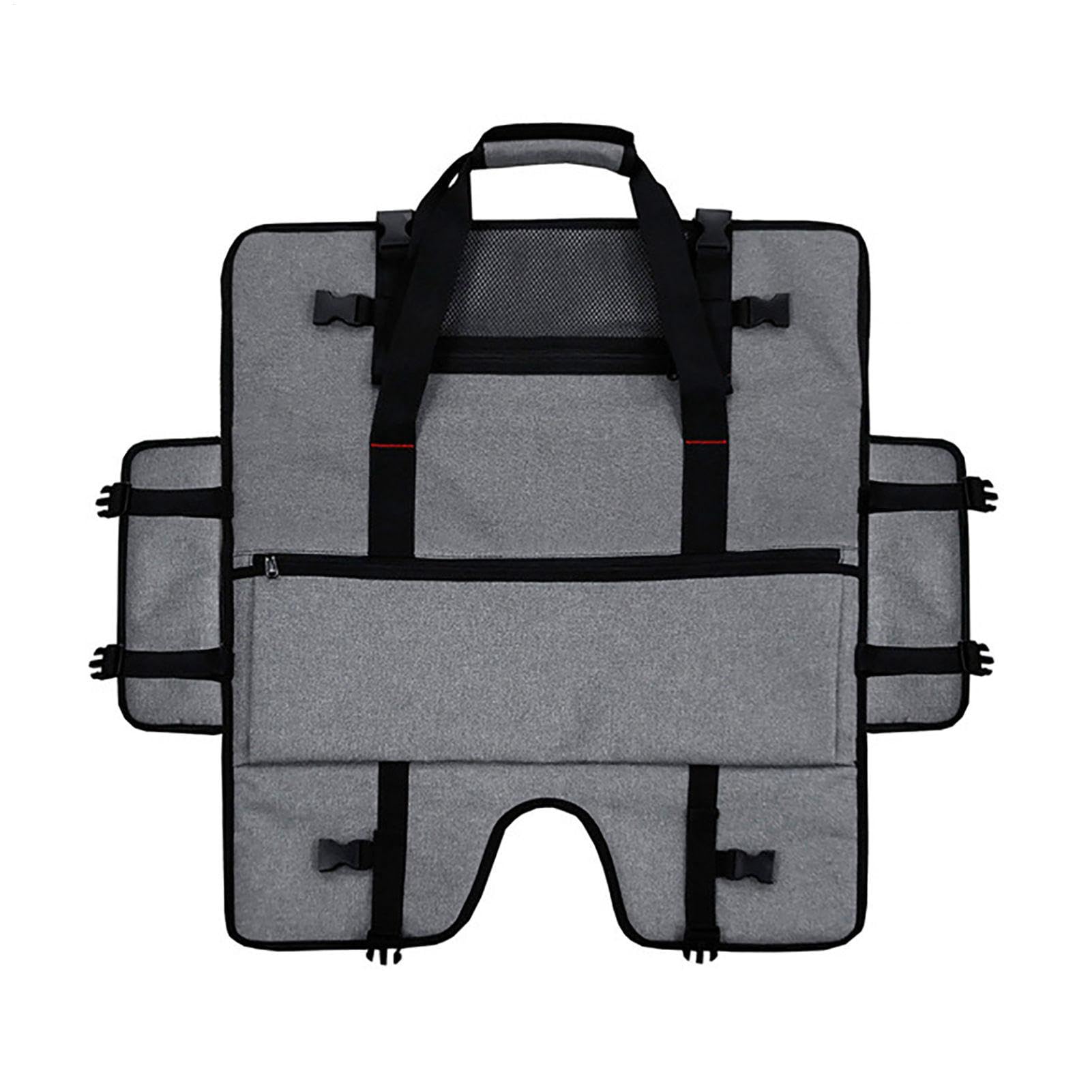 Bolsa de transporte para monitor, funda protectora de pantalla | Funda ajustable con múltiples bolsillos para pantallas de 20-24 pulgadas, práctica bolsa para proteger y transportar tus monitores y or