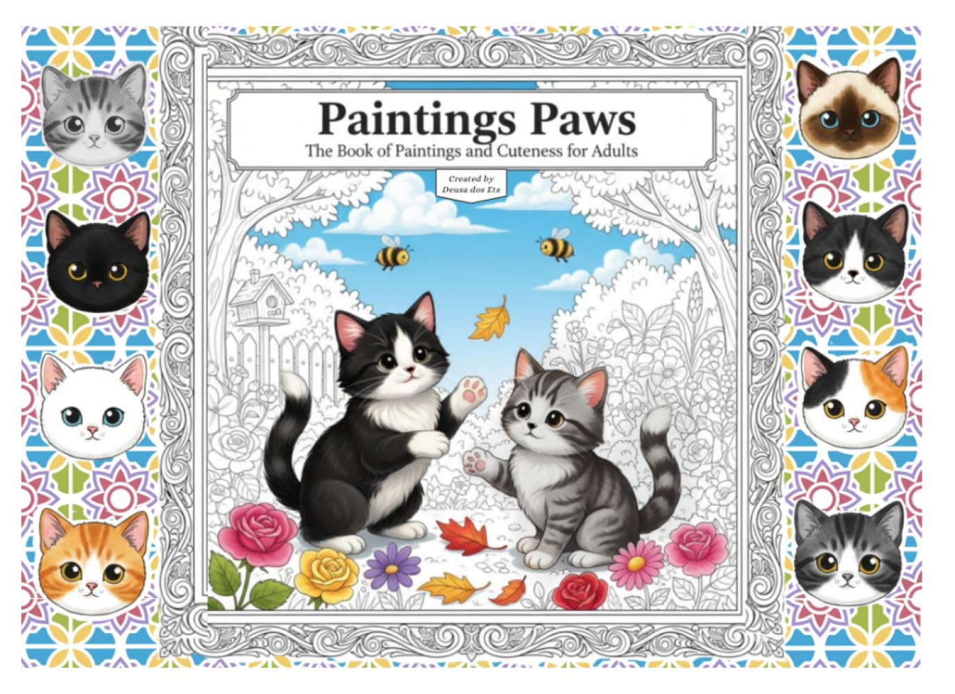 Painting Paws: The Book of Paintings and Cuteness for adults
