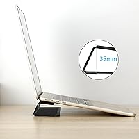 Vista 4 de Portable Laptop Wedge Airflow Cooling Stand, Aluminium Laptops Feet Legs Improved Ergonomics, Stability, and Versatility - Compatible with MacBook