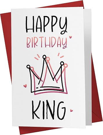 Karto Birthday Card for Husband & Boyfriend, Large 5.5 x 8.5 - Greeting Card