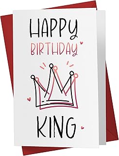 Karto Birthday Card for Husband & Boyfriend, Large 5.5 x 8.5 - Greeting Card