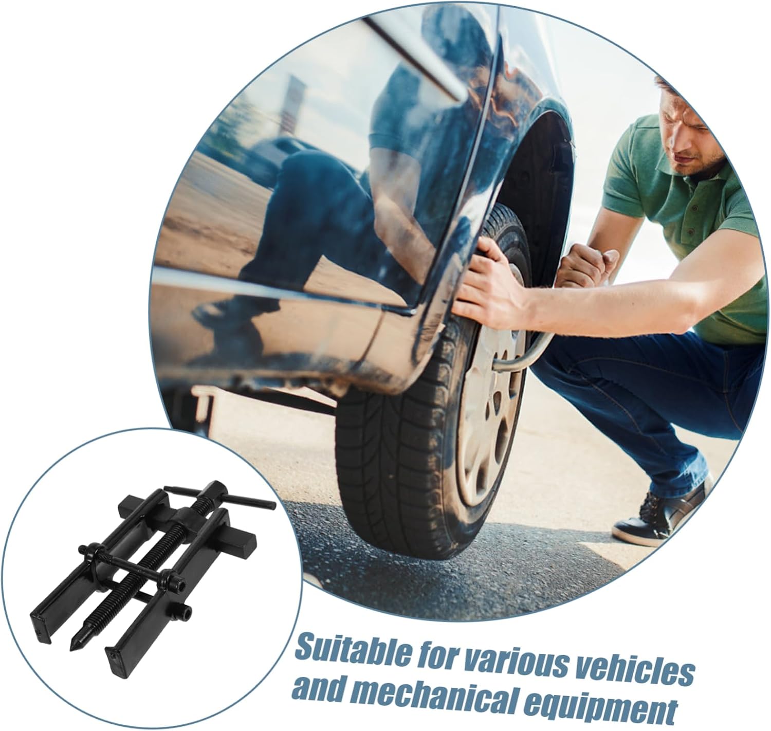 Bearing Gear Remover Tool Versatile Puller for Motorcycle and Wheel Bearings Pinion and Cotter Pin Puller Easy to Use