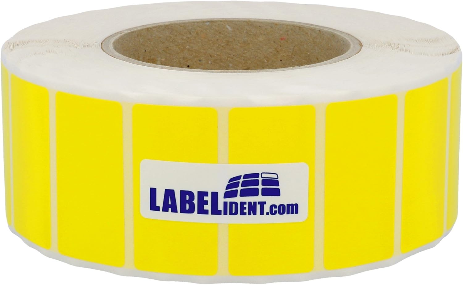 Labelident PVC Labels Yellow 60 x 34 mm 2500 Weatherproof Thermal