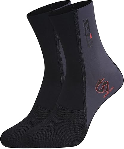 Miniatura 2 de ZCCO Calcetines de buceo de neopreno de 0.059 in0.118 in, calcetines de agua de playa para hombres y mujeres, calcetines de natación para buceo,