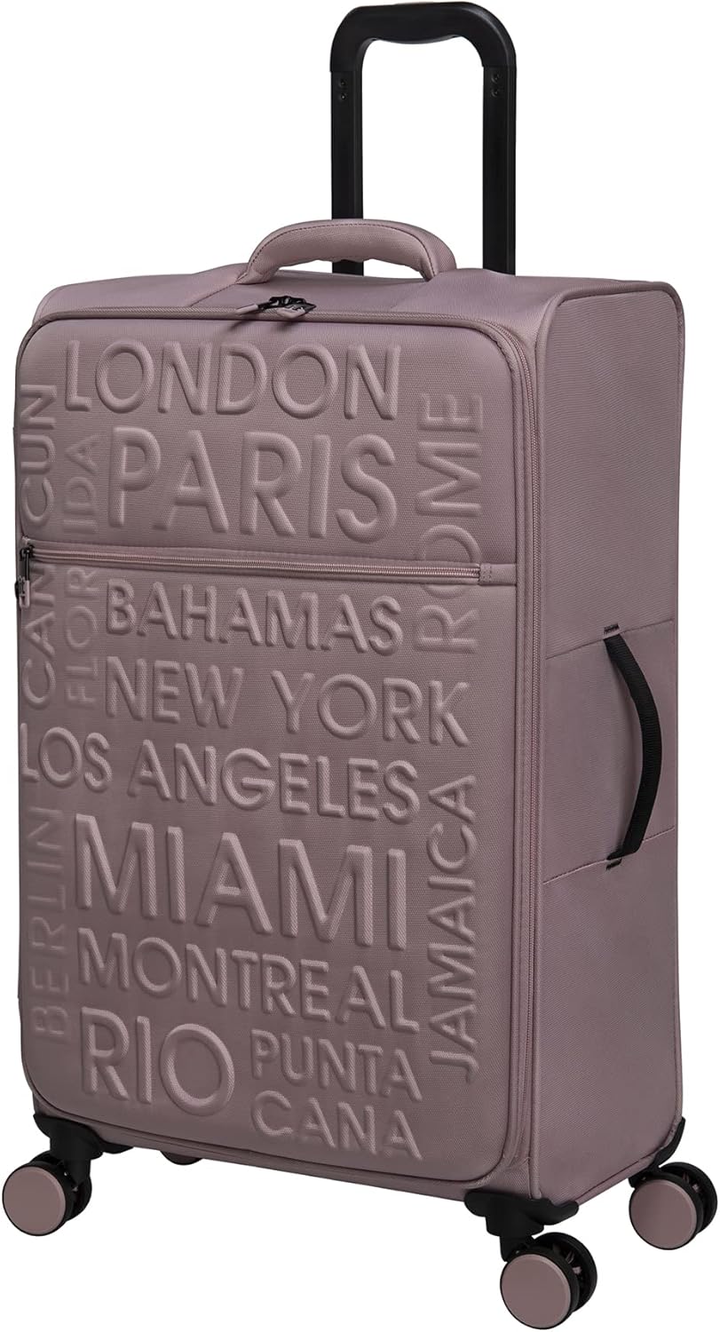 it luggage Citywide 29" Softside Checked 8 Wheel Spinner, Pale Mauve 29" Pale Mauve