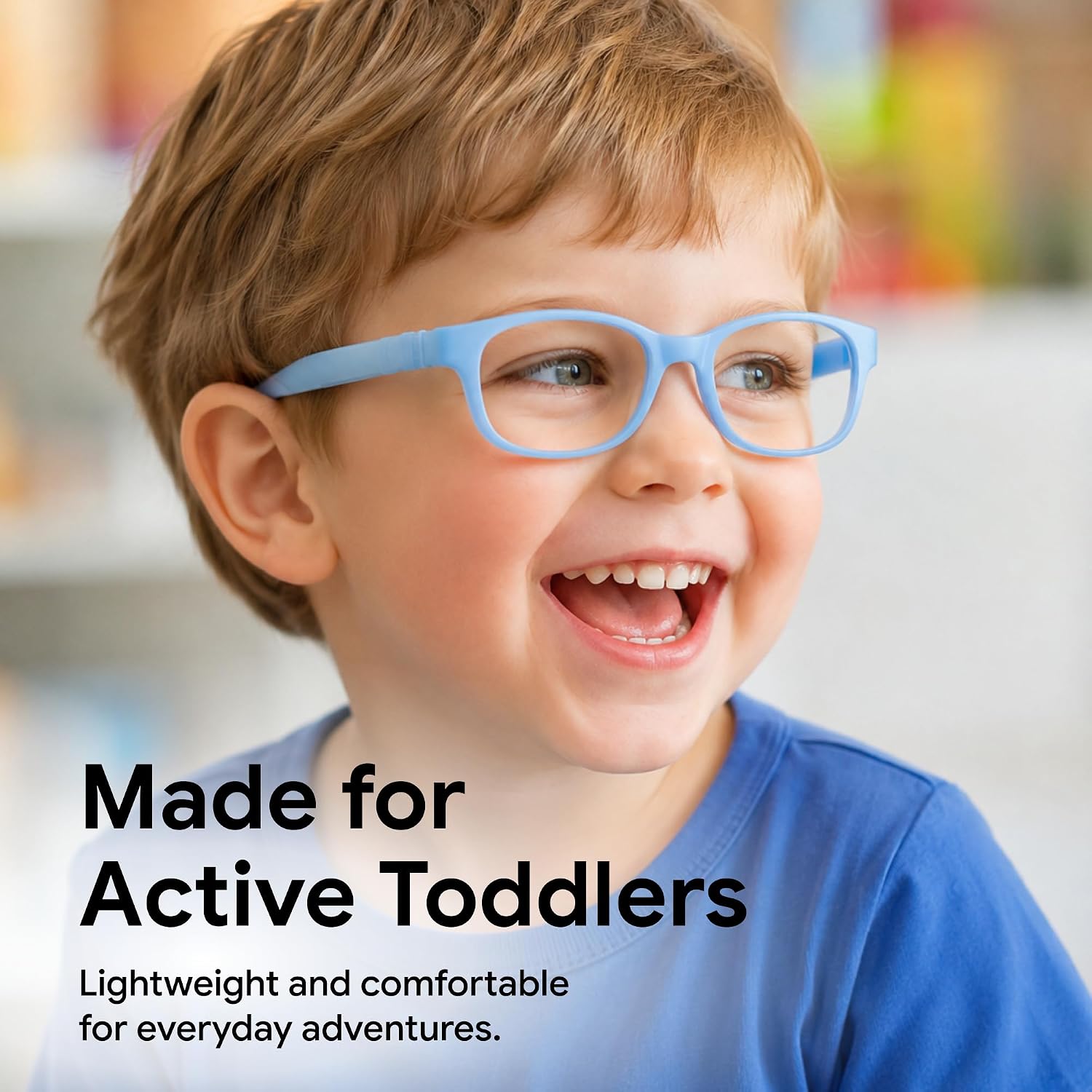 Toddler Flexible Frame Glasses - 1-3 Years Unbreakable Eyeglasses for Kids 44-15-120 - Prescription Ready Frames