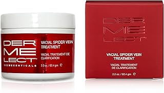 Dermelect Vacial Spider Vein Treatment for Body & Face Anti Aging Cream with Vitamin K, Allantoin, Hyaluronic Acid, Arnica, Shea Butter for Spider Veins, Red Threads, Uneven Skintone 2.2 oz