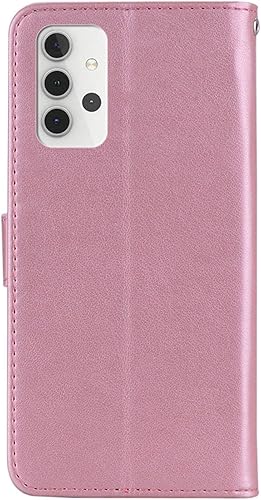 Miniatura 3 de Funda para Samsung Galaxy A32 4G con purpurina y gemas brillantes, a prueba de golpes, de piel sintética, con soporte para tarjetas, funda magnética